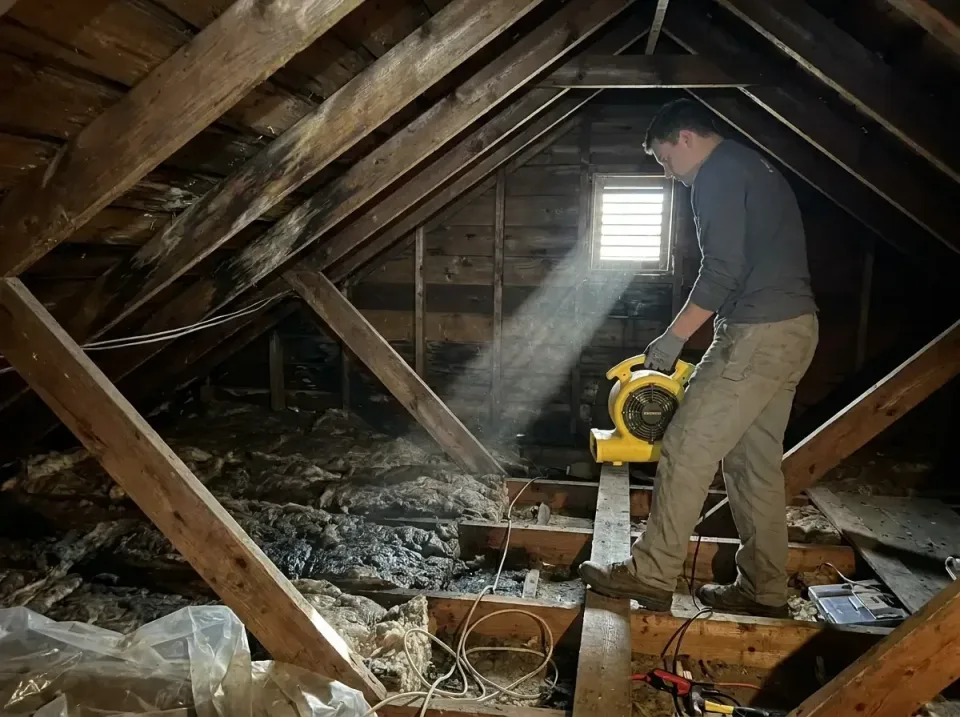 attic-water-damage-drying-proc-007 — frequently asked questions, Emergency Water Extraction & 24/7 Flood Response in Yorketo…